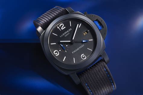 panerai luminor gmt bucherer blue|luminor panerai price list.